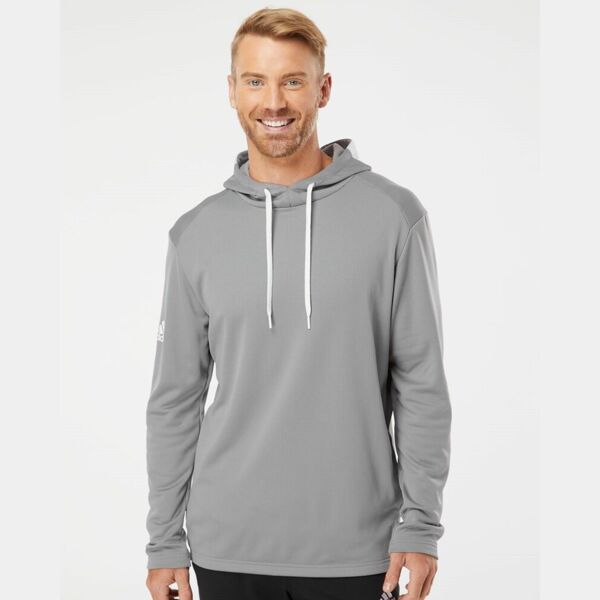 Textured Mixed Media Hooded Sweatshirt Thumbnail