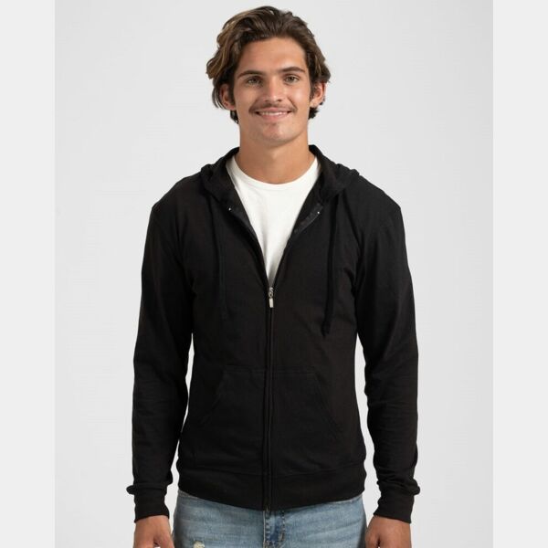 Beach Full-Zip Hooded Long Sleeve T-Shirt Thumbnail