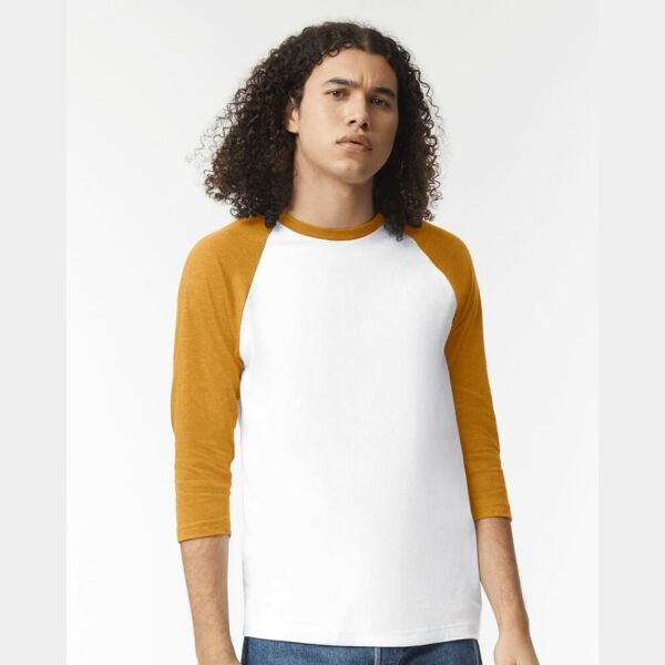 Unisex CVC Three-Quarter Sleeve Tee Thumbnail