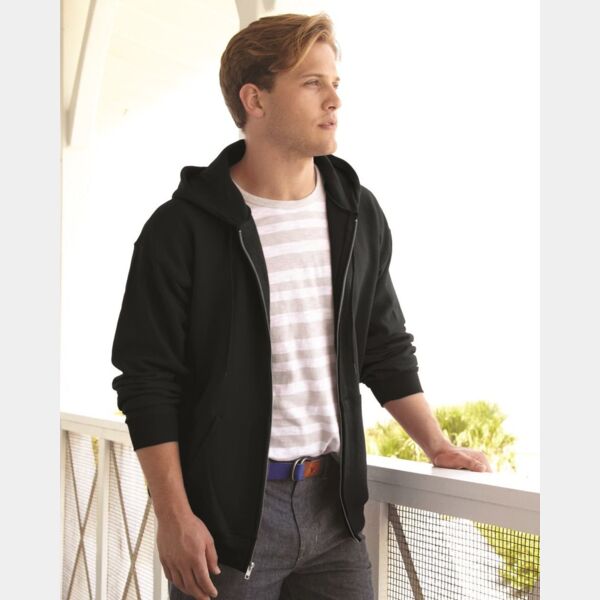 Ultimate Cotton® Full-Zip Hooded Sweatshirt Thumbnail