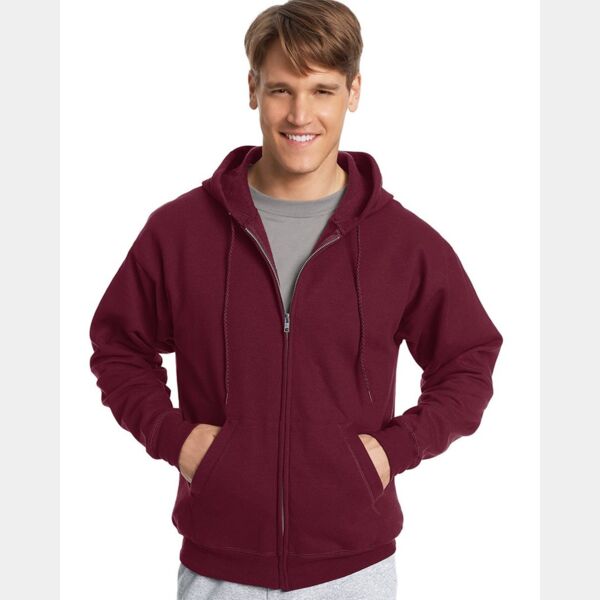 Unisex EcoSmart® Full-Zip Hooded Sweatshirt Thumbnail