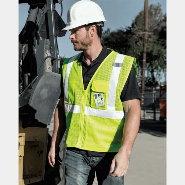 Clear ID Vest with Zipper Closure Thumbnail